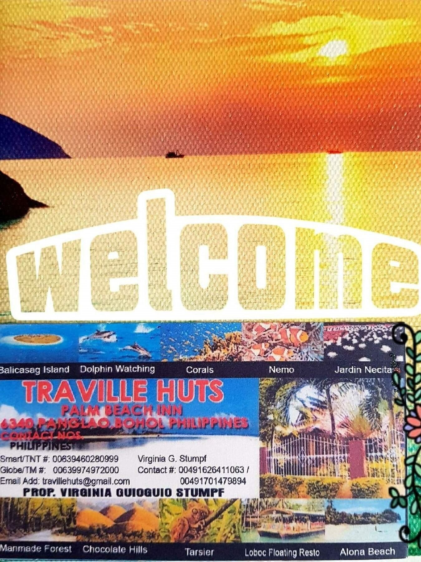 Traville Huts Palm Beach Inn Panglao City Exterior foto
